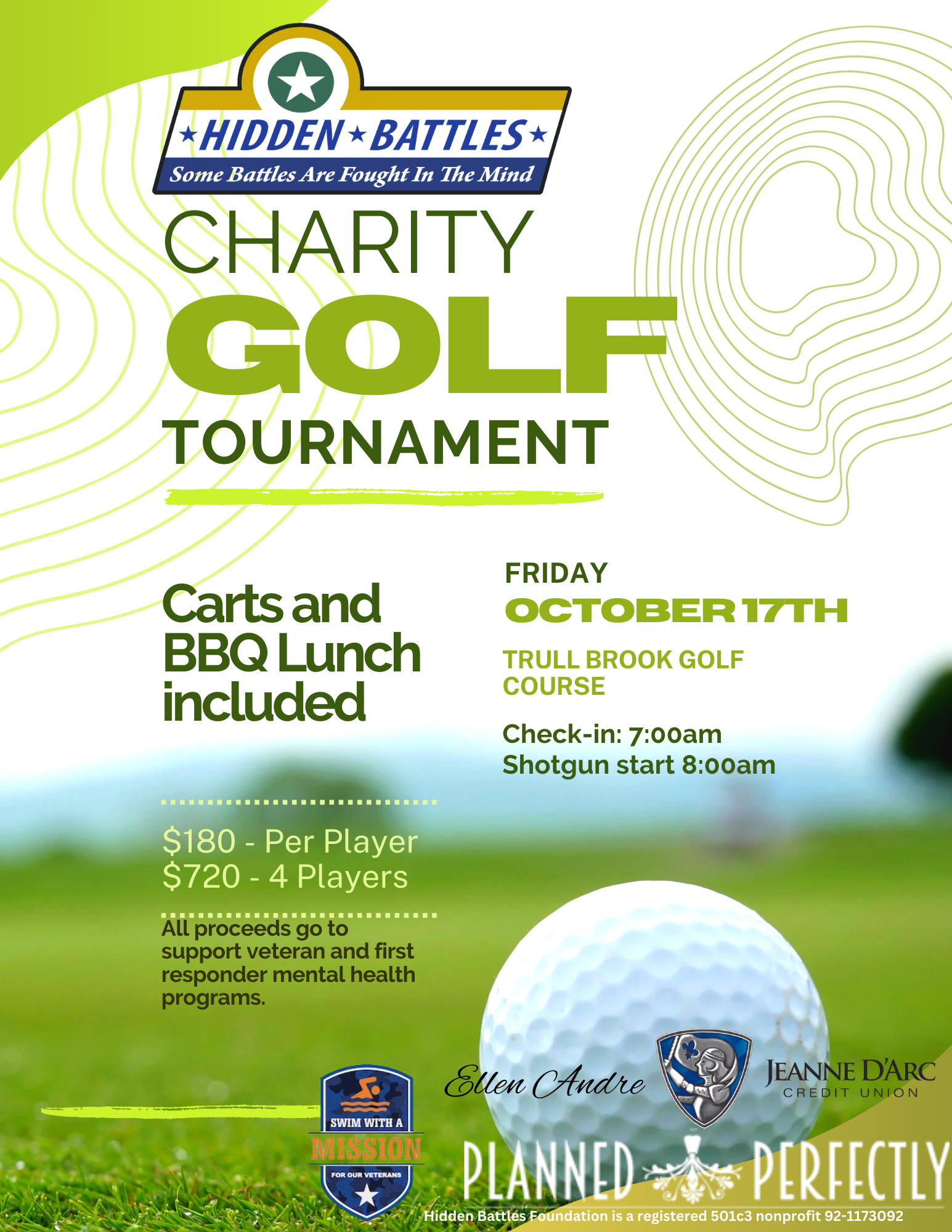 Golf Tournament Signup (singles and teams)
